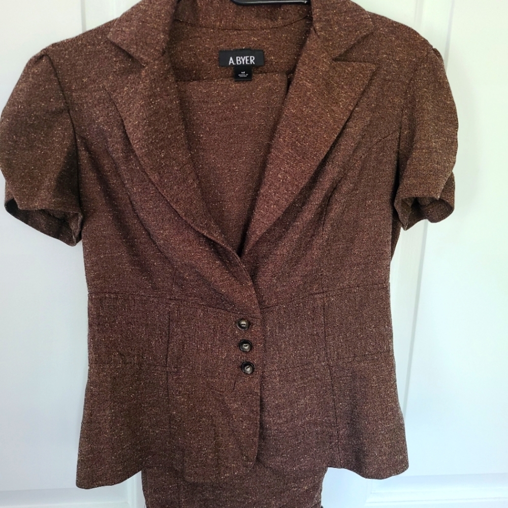 Amy Byers M Brown Pants Suit